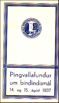 ingvallafundur um bindindisml 14. og 15. gst 1937 # 22658