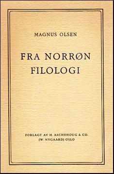 Fra Norrn Filologi # 23664