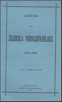 rbk Hins slenzka fornleifaflgas 1888 - 1892 # 24671