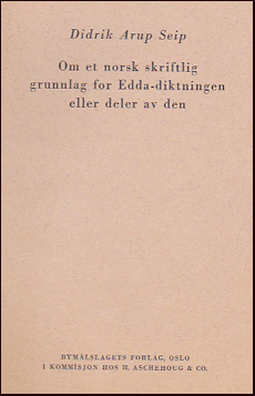 Om et norsk-skriftlig grunnlag for Edda-diktningen # 26138