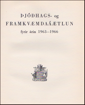 jhags- og framkvmdatlun fyrir rin 1963-1966 # 29068