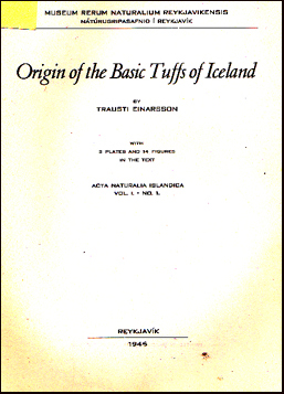 Origin of the Basic Tuffs of Iceland # 30454