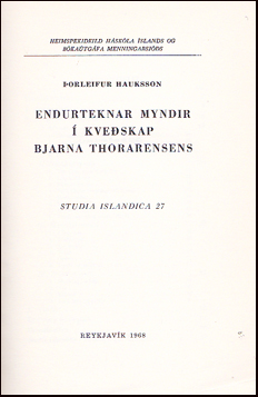 Endurteknar myndir  kveskap Bjarna Thorarensens # 30510