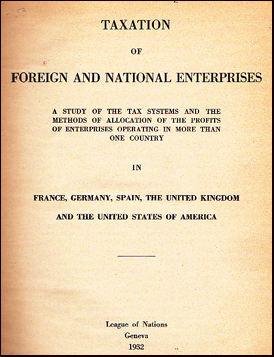 Taxation of Foreign and National Enterprises # 30905