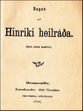Hinrik heilri - Hringur og Hringvari - Ambales - Vilhjlmur sjur # 39086