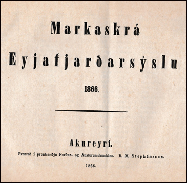 Markaskr Eyjafjararsslu 1866. # 40362