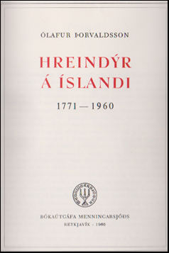 Hreindr  slandi. 1771-1960 # 46356