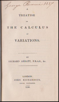 A Treatise of the Calculus of Variations # 48114