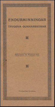 Endurminningar Tryggva Gunnarssonar # 51919