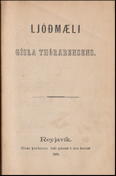 Ljmli Gsla Thrarensens # 52805