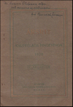 rsrit Kaupflags ingeyinga 1920 # 53757