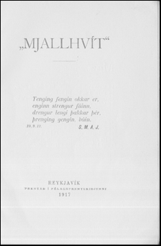 Mjallhvt # 55914