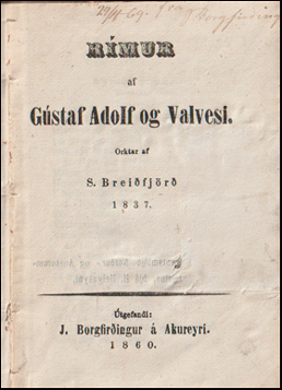 Rmur af Gstaf Adolf og Valvesi # 76790