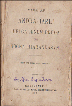 Saga af Andra jarli, Helga hinum pra og Hgna Hjarandasyni # 59781