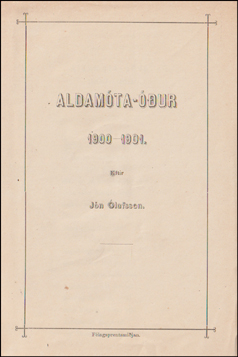 Aldamta-ur 1900-1901 # 59832