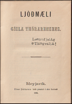 Ljmli Gsla Thrarensens # 60687