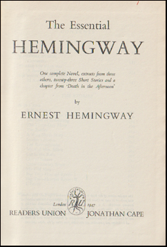 The Essential Hemingway # 60954