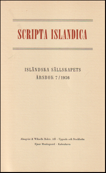 Scripta Isladica 7/1956 # 61201
