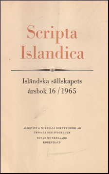 Scripta Isladica 16/1965 # 61202