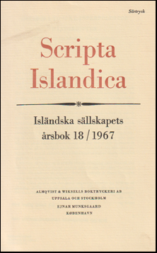 Scripta Isladica 18/1967 # 61203