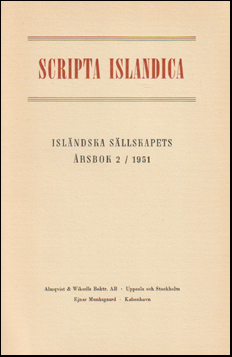 Scripta Isladica 2/1951 # 61205