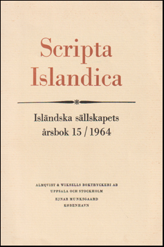 Scripta Isladica 15/1964 # 61215