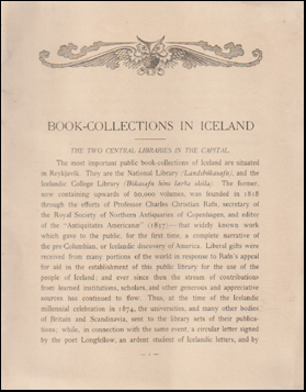 Book-collections in Iceland # 78192