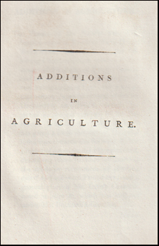 Additions in Agriculture # 63190