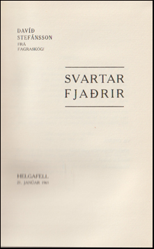 Svartar fjarir # 81034