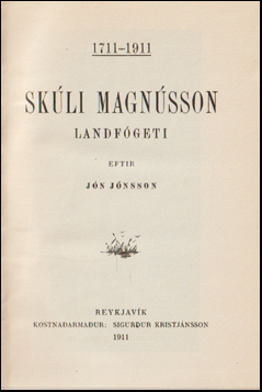 Skli Magnsson landfgeti 1711-1911 # 64654