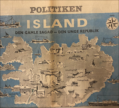 Politiken. Island. Den gamle Saga  Den unge Republik # 64933
