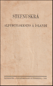 Stefnuskr Aluflokksins  slandi # 66165
