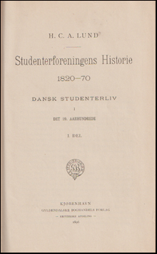 Studenterforeningens historie 1820-70 # 68980