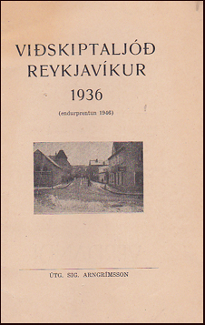 Viskiptalj Reykjavkur 1936. # 72757