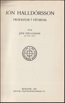 Jn Halldrsson prfastur  Htardal # 73845