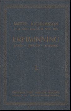 Matthas Jochumsson - Erfiminning #74069