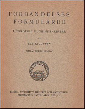 Forbandelses-Formularer i Nordiske Runeindskrifter - With an English Summary # 74370