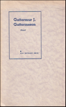 Guttormur J. Guttormsson. Skld # 75516