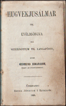 Hugvekjuslmar til kvldsngva fr veturnttum til langafstu # 2782