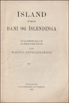 sland fyrir Dani og slendinga # 81124