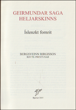 Geirmundar saga heljarskinns # 81352