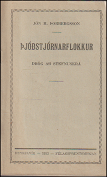 jstjrnarflokkur. Drg a stefnuskr # 81792