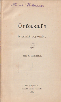 Orasafn slenzkt og enskt # 82195