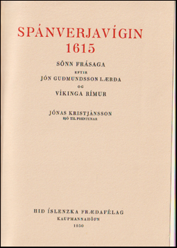 Spnverjavgin 1615. Snn frsaga # 82247