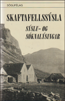 Skaftafellsssla. Sslu- og sknalsingar # 82510