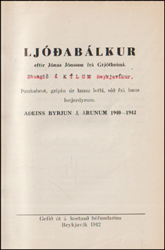 Ljablkur - Sjmannalj - Hendingar # 82675