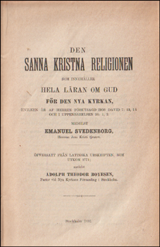 Den sanna kristna religionen # 83128