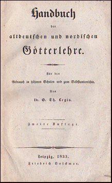 Handbuch der altdeutschen und nordischen Gtterlehre # 83872