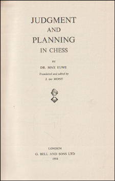 Judgment and Planning in Chess # 83950