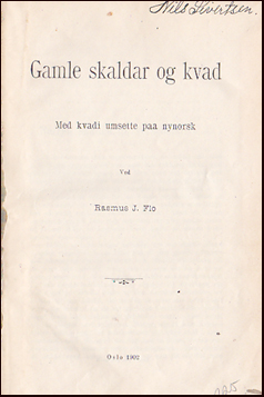 Gamle skaldar og kvad # 84160